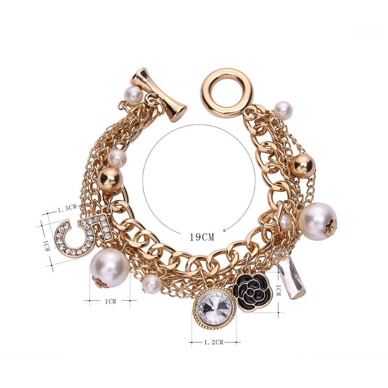 Glamtune Celebrity Design Inspired Gift Inspired Charm Lucky Bracelet Chain for Women - Image 3